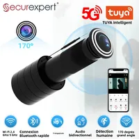 Caméra WiFi HD 3MP pour judas vidéo 170° °   Visiophone sans fil grand angle avec détection humaine et audio bidirectionnel TUYA 1
