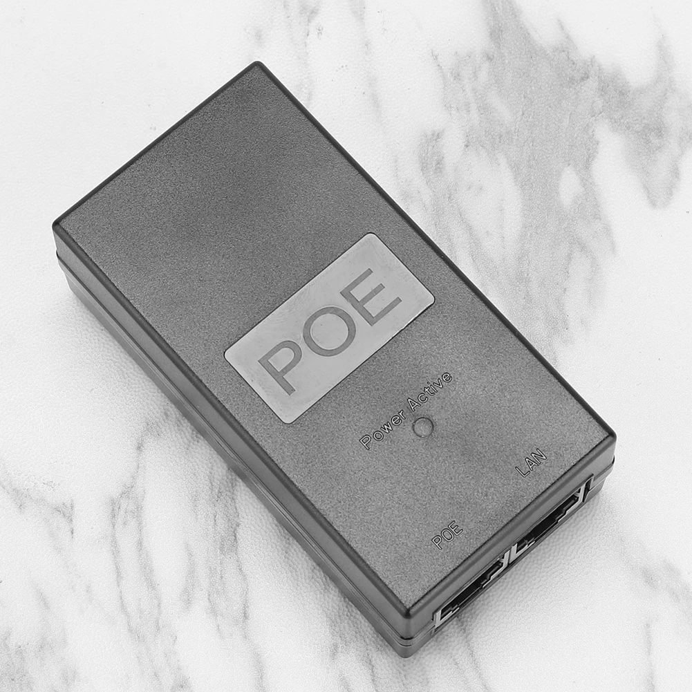 Universal Desktop POE Injector with High-Speed Gigabit Connectivity and Efficient Power Supply