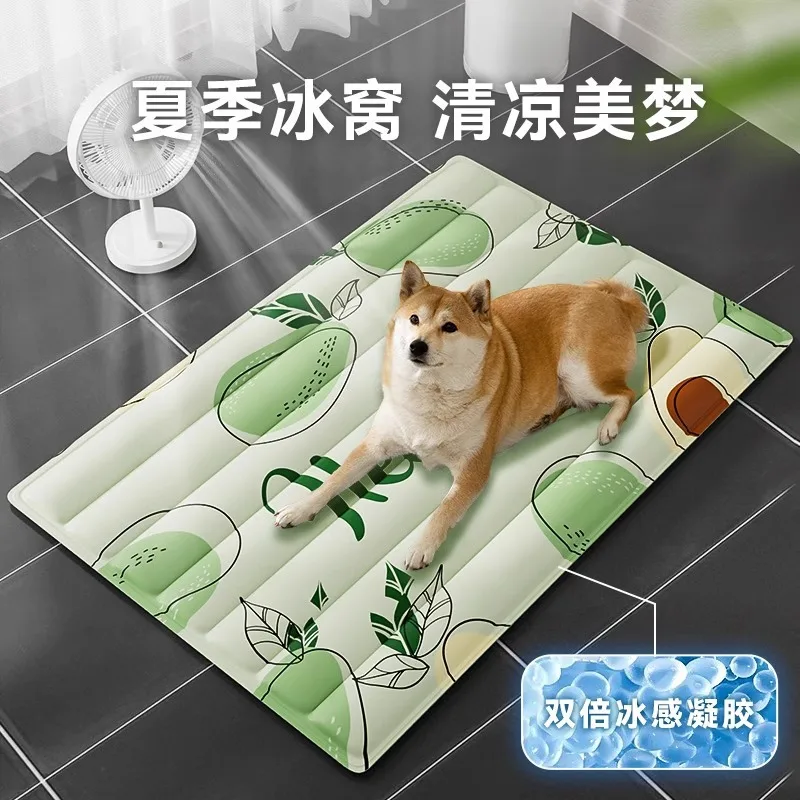 

Dog Ice Cushion Pet Mat Cartoon Summer Cat Cushion Seasonal Universal Dog Nest Sleep Floor Cushion Supplies