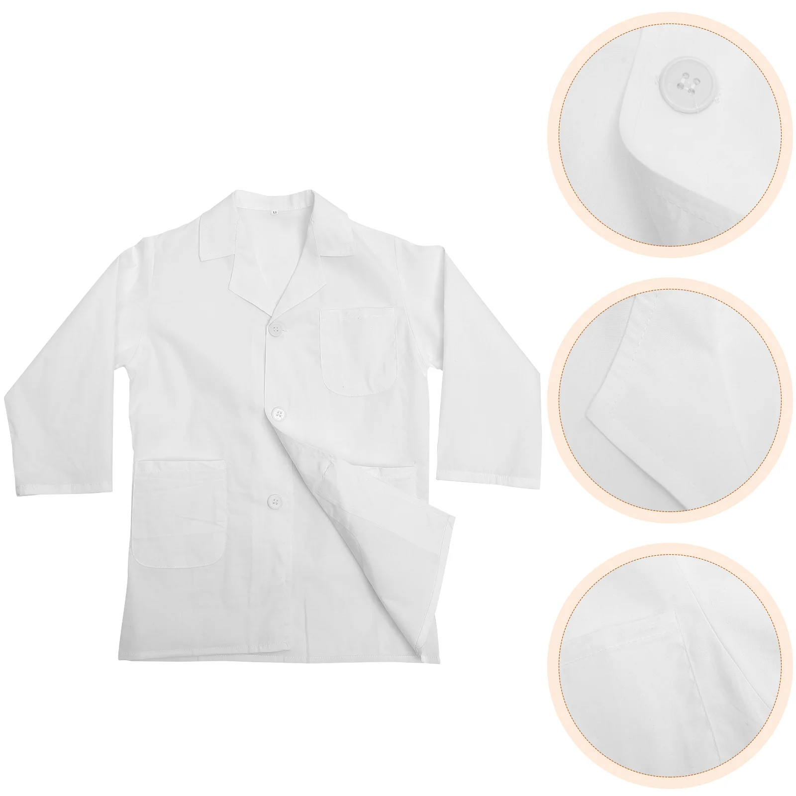 

Dresses Children's Lab Coat Reusable Kids Costume Clothing Toddler Cosplay White Primary School