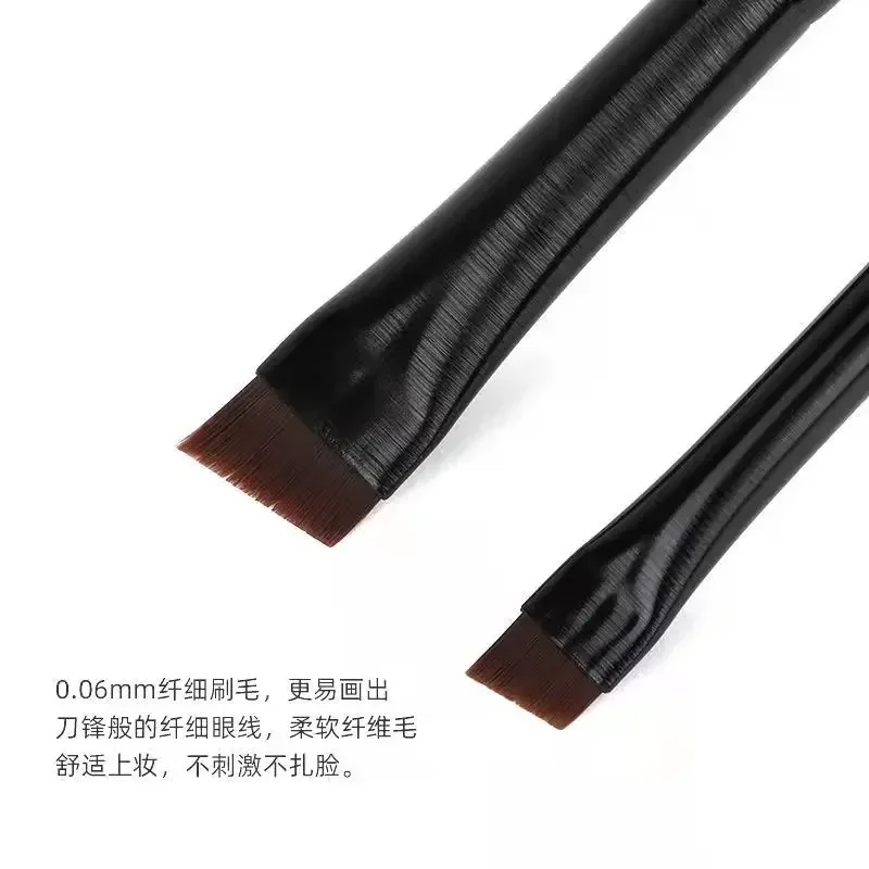 Makeup Brush Set 2 pieces eyebrow contour eyeliner brush portable small angle female