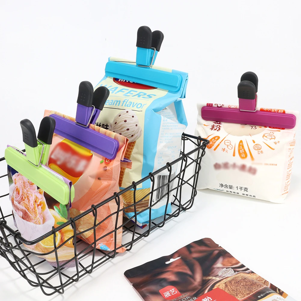 1Pcs Home Food Snack Bag Sealing Clip Close Clip For Tea Coffee Bag Portable Plastic Clips Sealer Kitchen Storage Tool