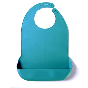 1/4Pcs Silicone Adult Bibs Adjustable Waterproof Adult Feeding Bibs with Crumb Catcher Clothing Protectors for Elderly Women Men