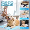 2025 New Dog Cooling Mat Summer Washable Portable Pet Coolings Pad For Dogs Cat Ice Silk Blanket Sofa Breathable Sleeping Mat 5