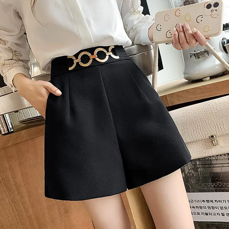 High Waist Casual Shorts Ladies Fashion 