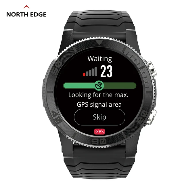 NORTH EDGE-reloj inteligente deportivo para hombre, cronógrafo con GPS,  pantalla HD AMOLED, altímetro, barómetro, brújula, 50M, 2023 - AliExpress