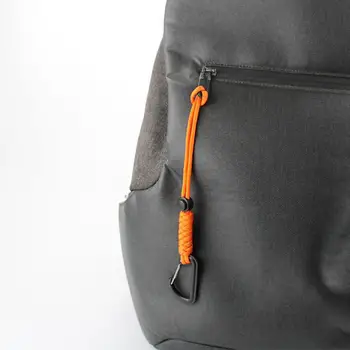 Carabiner Key Hook Stable High Elastic Tension Carabiner Clip Good Load-bearing Nylon Backpack Buckle Outdoor Accessories