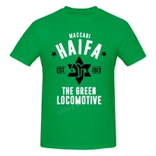 

Maccabi Hai Fa Established T shirt Harajuku Clothing Short Sleeve T-shirt 100% Cotton Sweatshirts Graphics Tshirt Brands Tee Top