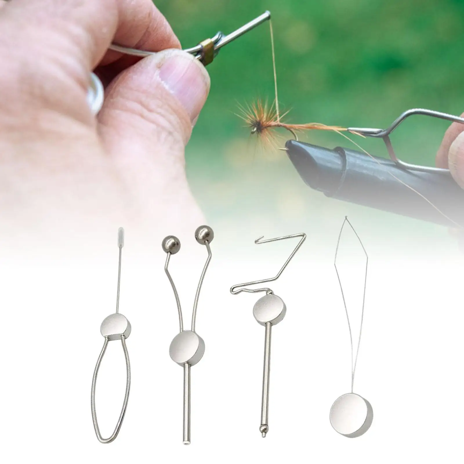 

4 шт., металлические инструменты для вязания мушек