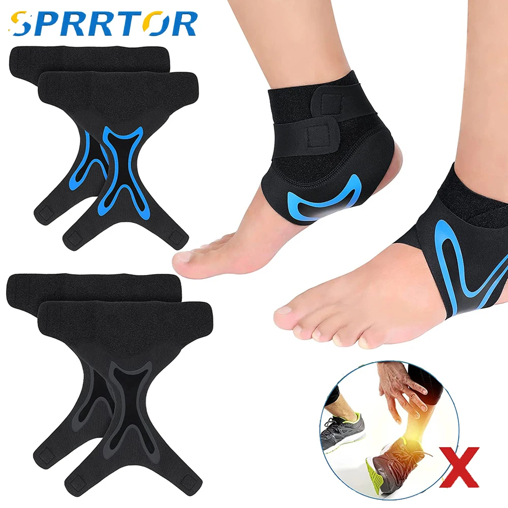 

1 пара фиксаторов голеностопа для женщин и мужчин, дышащий фиксатор голеностопа, регулируемый компрессионный рукав для растяжения, стабилизирующий связующий Спорт