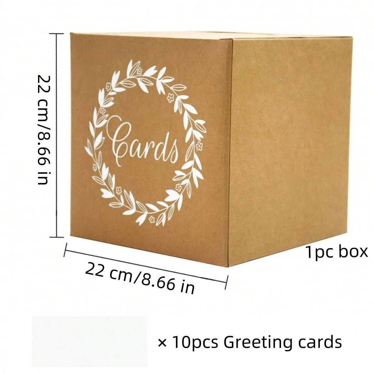 Kraft Card Box Wedding Favors Box Cardboard Receiving Money Holder Wedding Reception Birthday 1PC