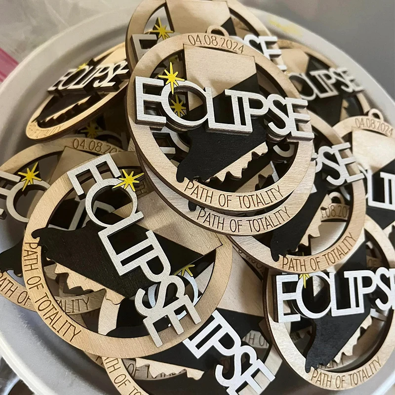 Solar Eclipse Sign Personalized Solar Eclipse Solar Eclipse Ornament For Home Office Decor Car Decoration Astronomy Lovers Keeps