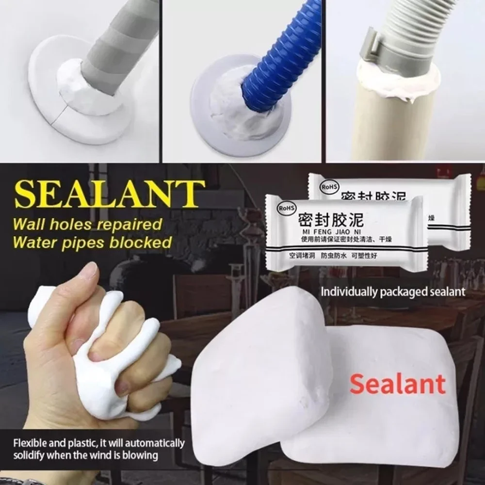 Rubber Air Conditioning Hole Sealant Rubber Household Tool Rubber Sealing Mud Caulk