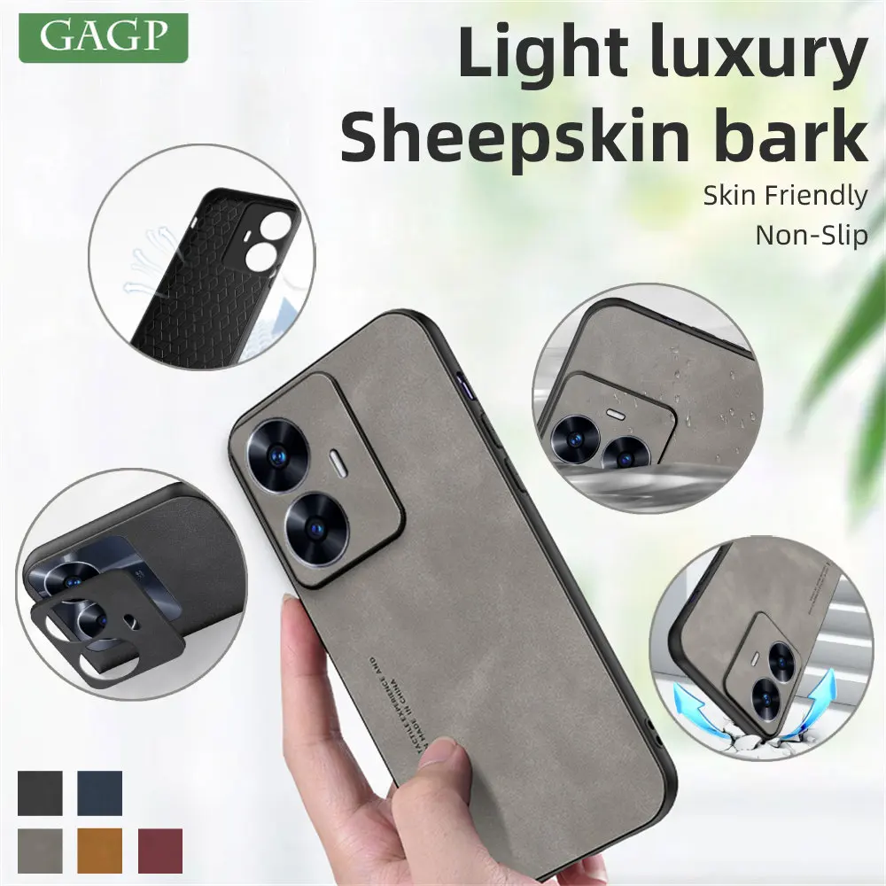 Matte Schafsleder Handyhülle Für Oppo Realme Serie_voghion.com