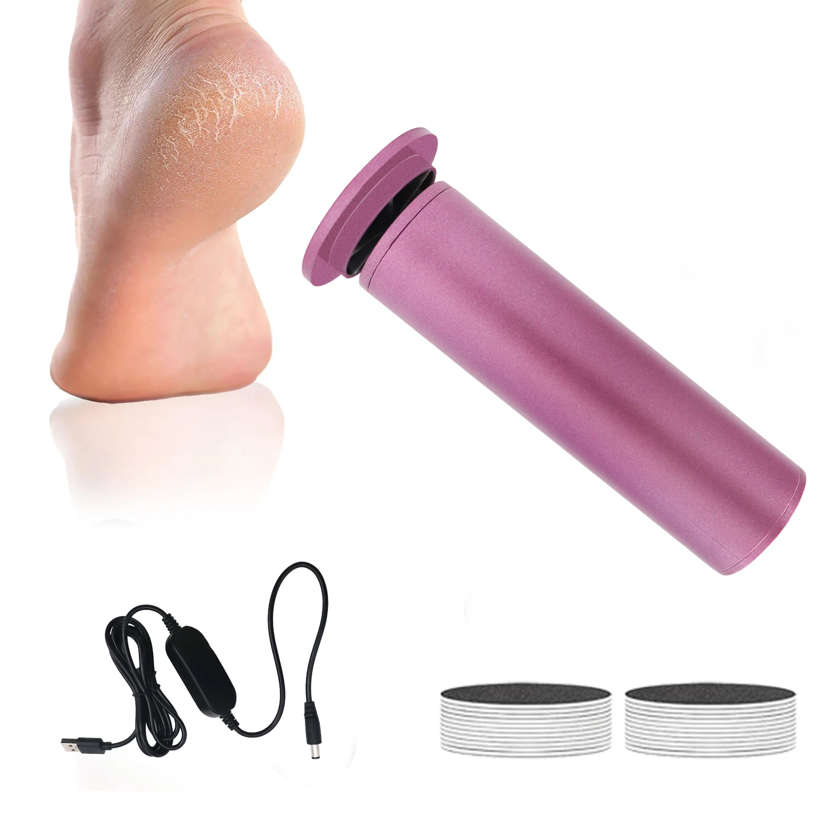 Electric Adjustable Speed Foot Remover Tool Manicure Pedicure Suit Dead Skin Callus_voghion.com