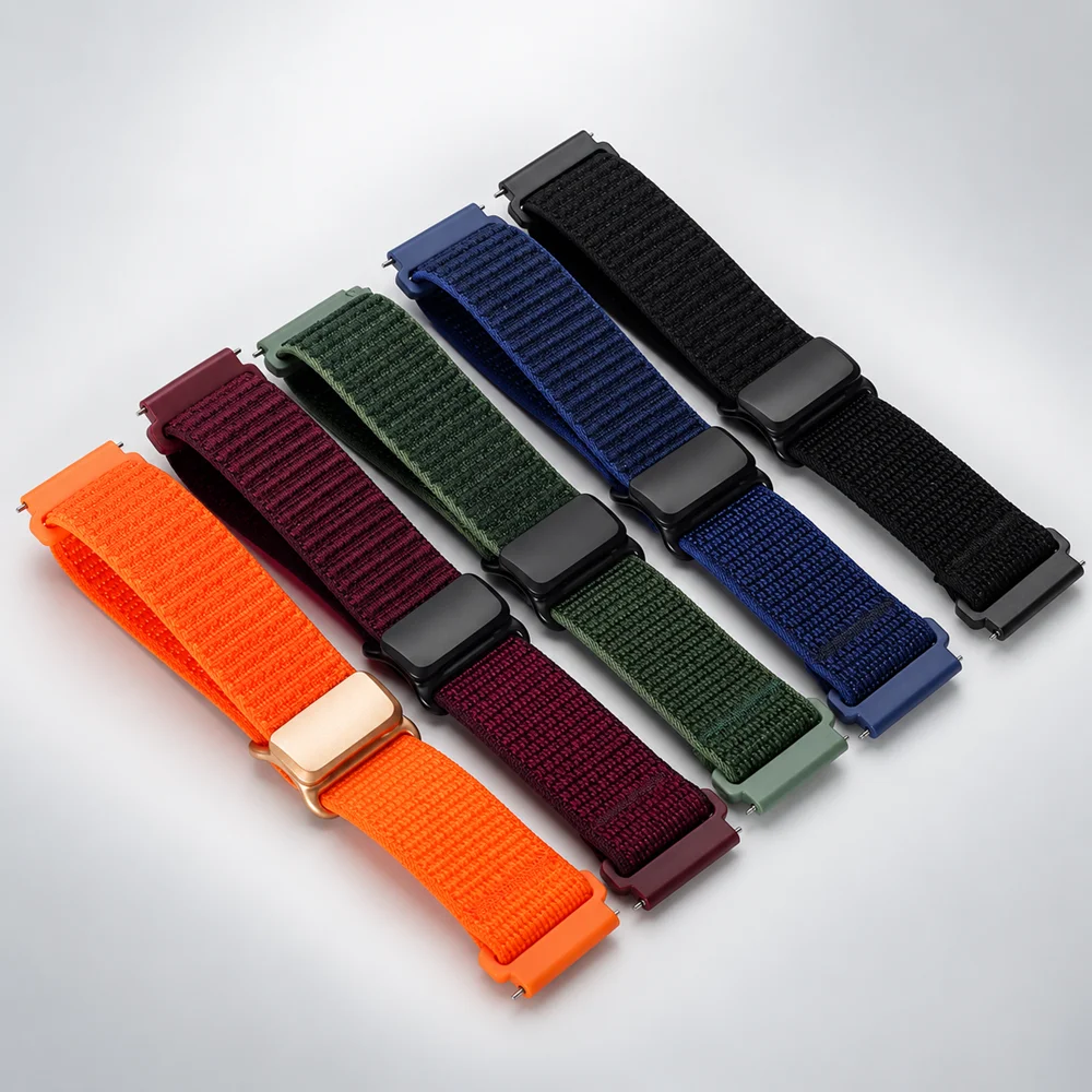 Versatile Nylon Loop Strap for Smart Watches - Replaceable Wristband in Multiple Sizes