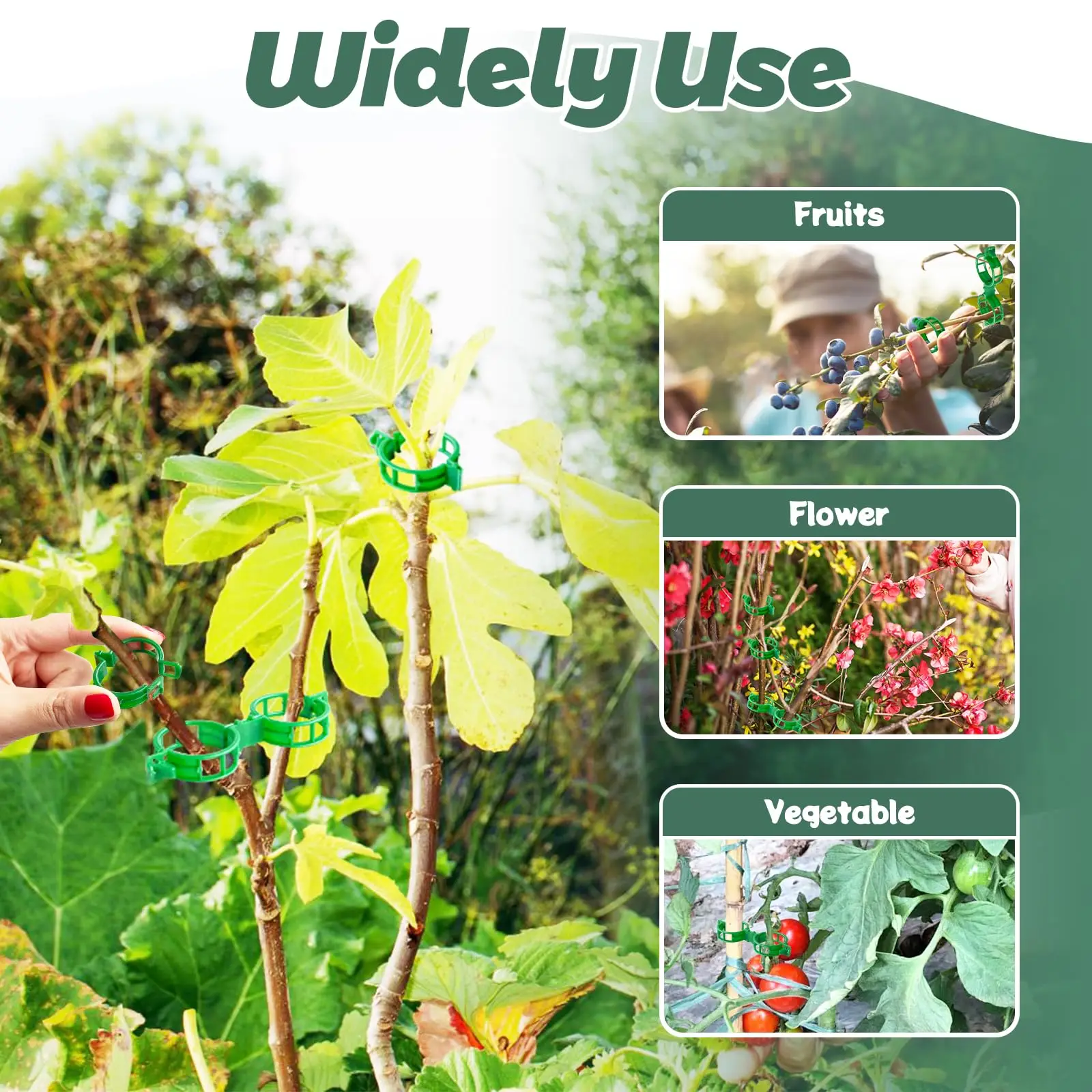 Plant Support Clips for Tomato Grape Vine
