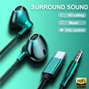 HiFi USB Type C Headphone Bass Stereo Volume Control Earbud  Mic 3.5mm Wired Earbuds For Galaxy Samsung S24 S23 Xiaomi Computer 1