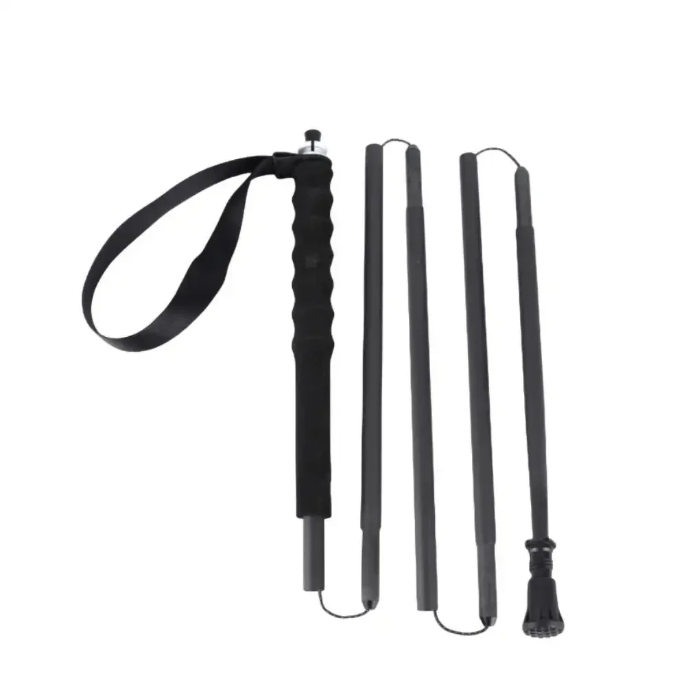Trekking Poles New Carbon Fiber 5-Section Trekking Pole Ultralight Portable Camping Trip Folding