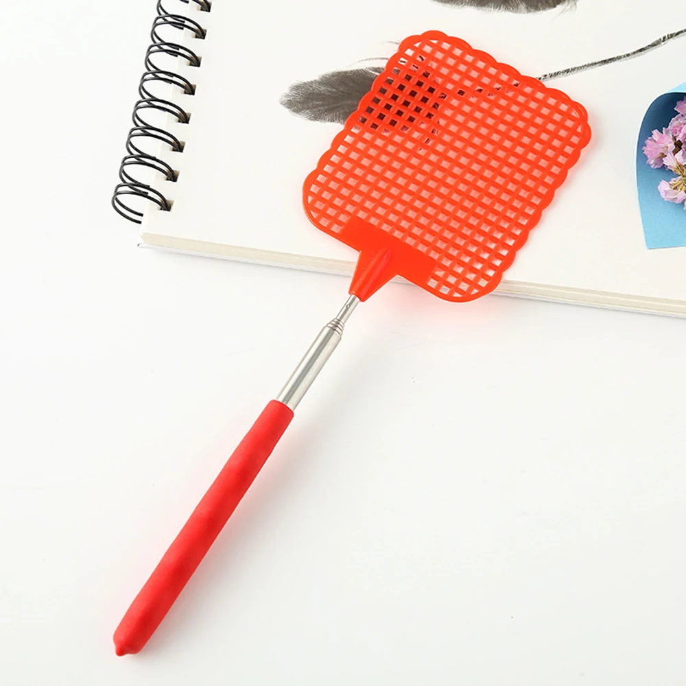 Fly Swatter 4 PCS Manual Fly Swatter Telescopic Extendable Long Handle