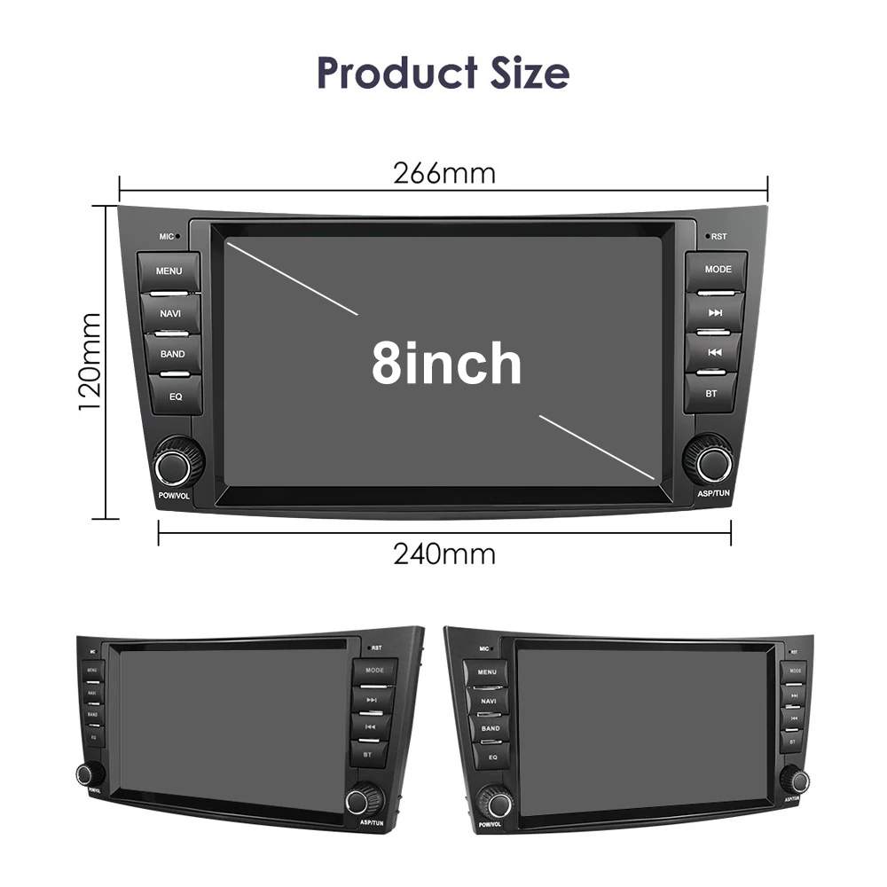 Autoradio Android 7 Pouces Pour Mercedes - 2Go/64Go, CarPlay Sans Fil, GPS, Compatible E/CLS/G Class 2002-2010