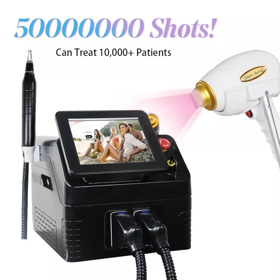 

Newest 808 Diode Laser Permanent Portable 2-in-1 Picosecond Laser Tattoo Removal And Hair Removal Switched Machine Epilator