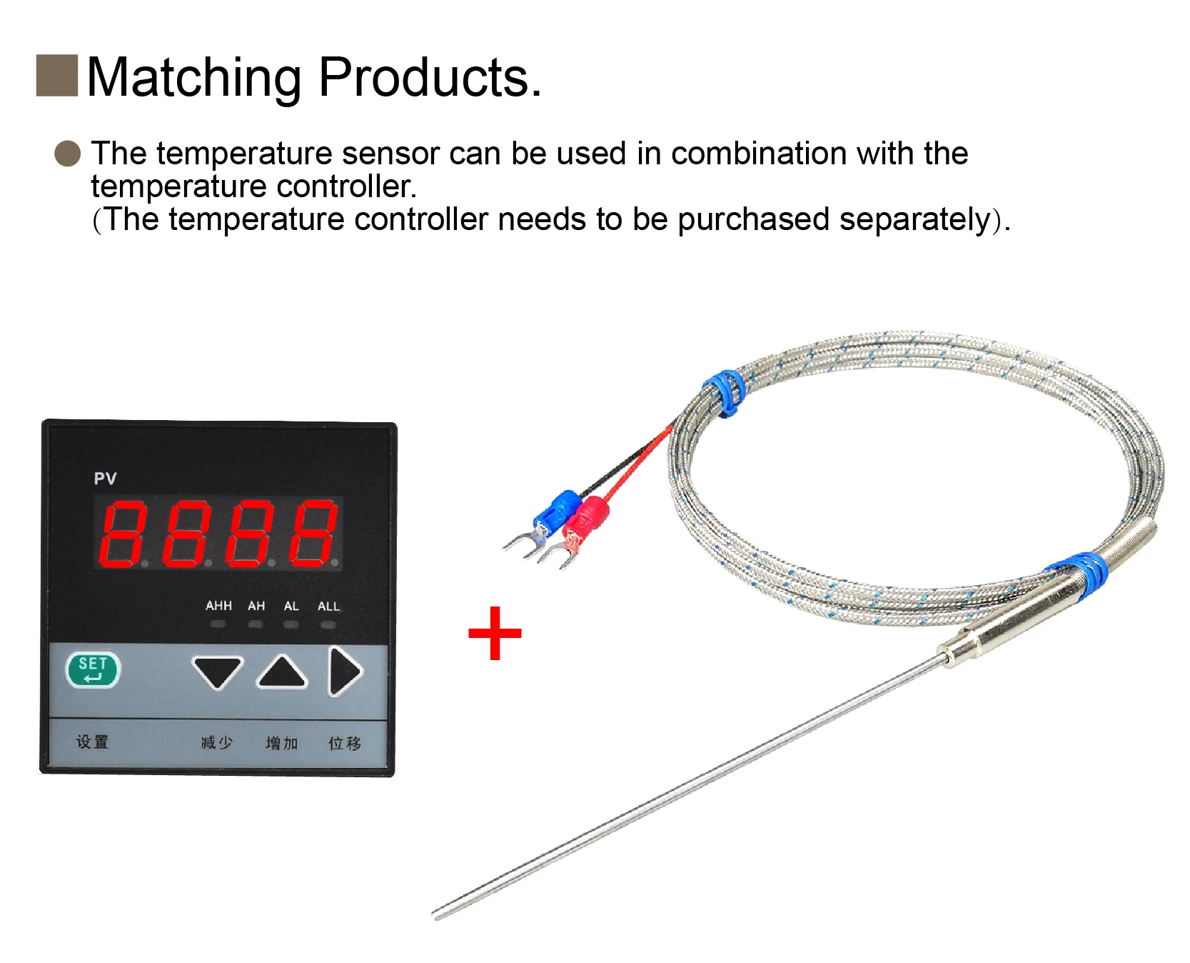 WRNK‑191 K type armored thermocouple sensor flexible stainless steel probe high
