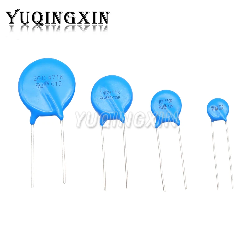 Varistor 10PCS 05D 07D 10D 14D 20D 07D220K 07D391K 7D431K 7D471K 10D471K 10D101K 10D330K 10D471K 14D471K 14D220K 20D431K 20D471K