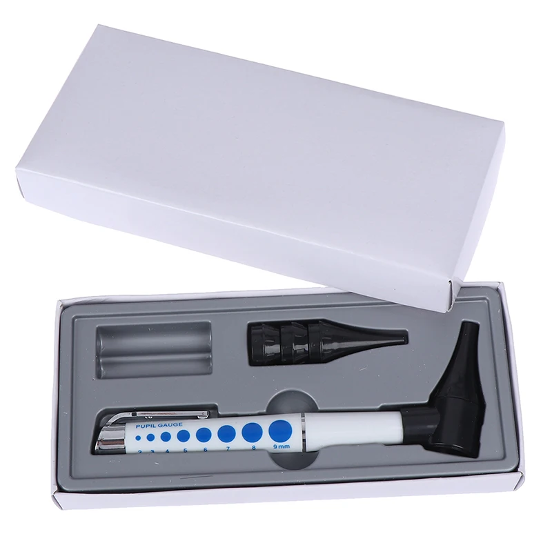 Otoscope Pen light Ear Care Tool Cleaner Diagnostic Earpicks Flashlight Magnifying Glass Len 4 Glimpse LED Lamp Health