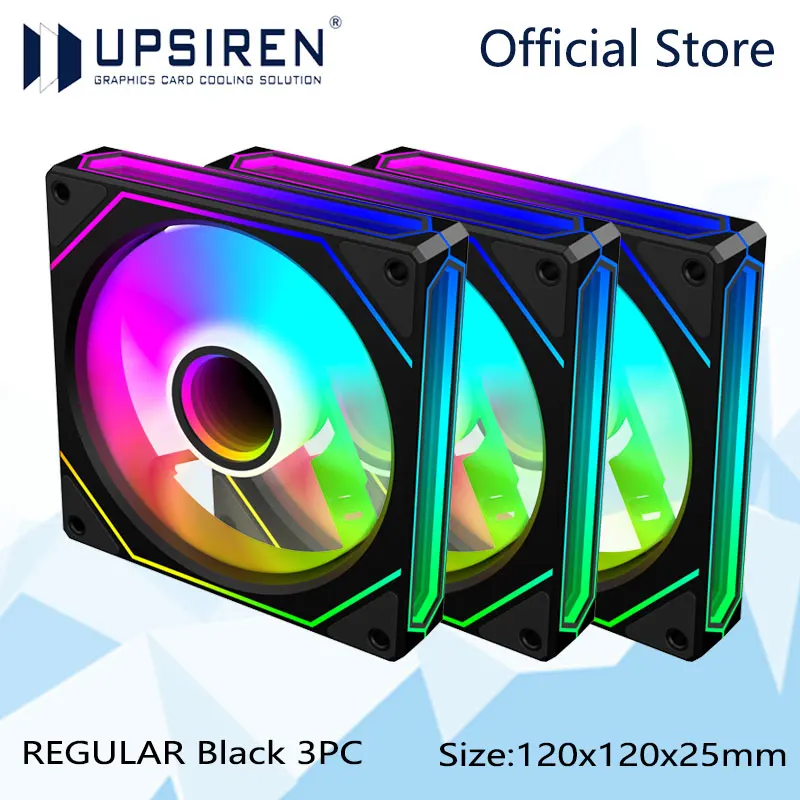 Enhanced ARGB Quiet Cooling Fan with Infinite Prism and Three-Mirror Design