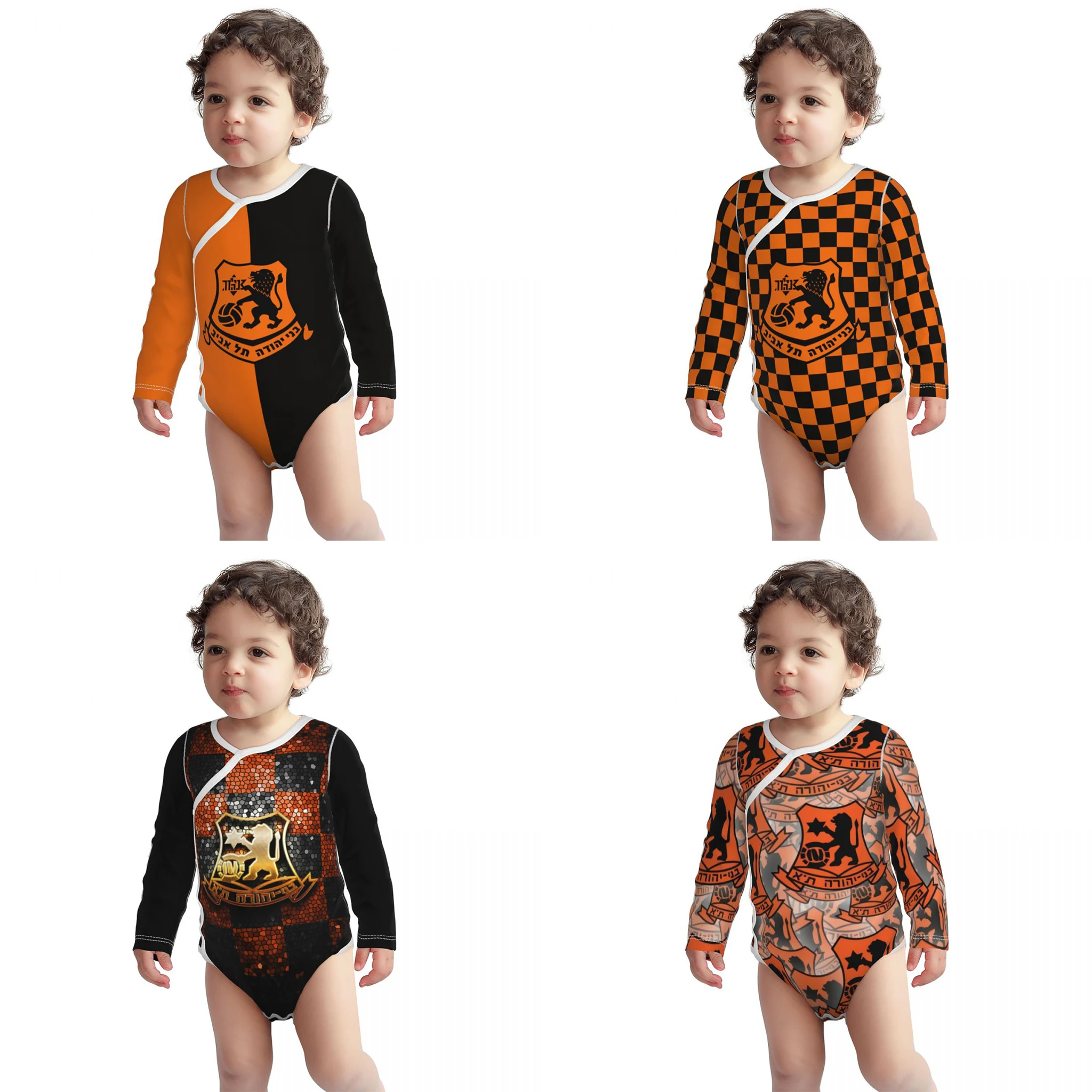 

Bnei Yehuda Tel Aviv Baby Bodysuit Unisex Cotton Newborn Onesie Boy Girl Undershirt Outfit Long - Sleeve Baby Romper