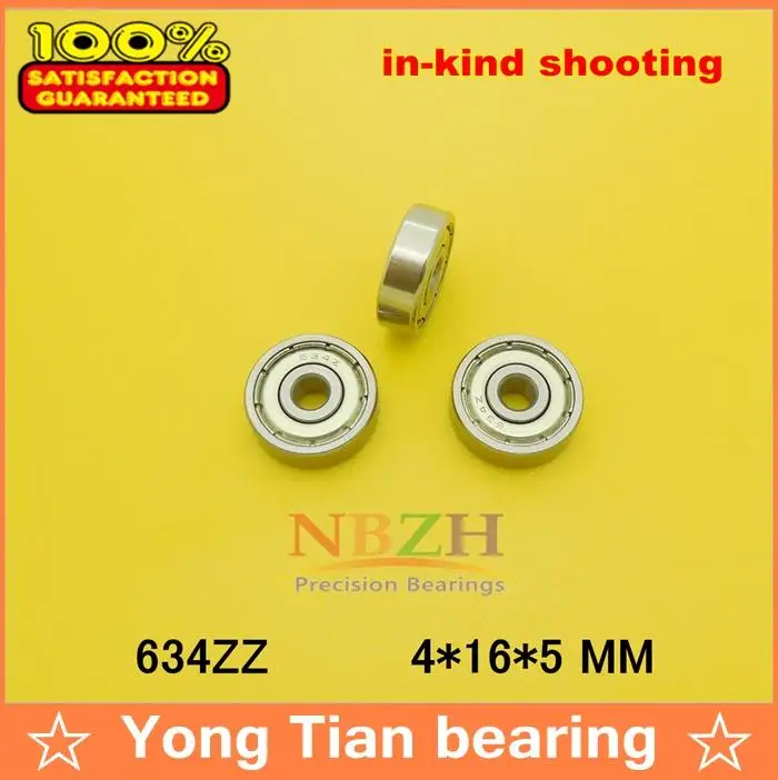 NBZH Bearing634 634ZZ 634-2RS S634ZZ S634-2RS R1640HH 80034  4*16*5 Mm High Quality Miniature Deep Groove Ball Bearing
