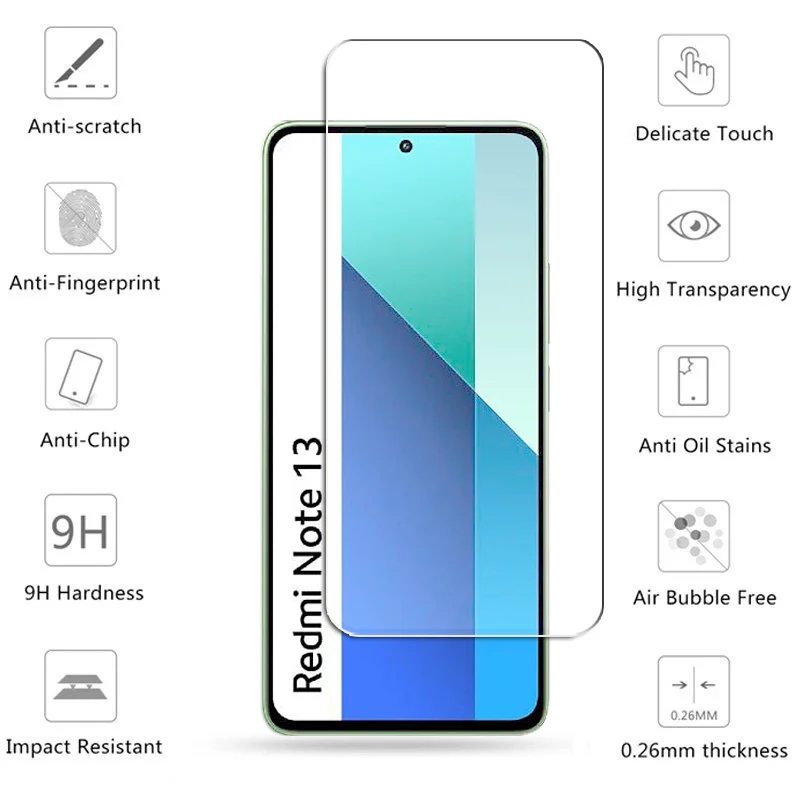 6-in-1 Tempered Glass Screen Protector & HD Lens Film Set