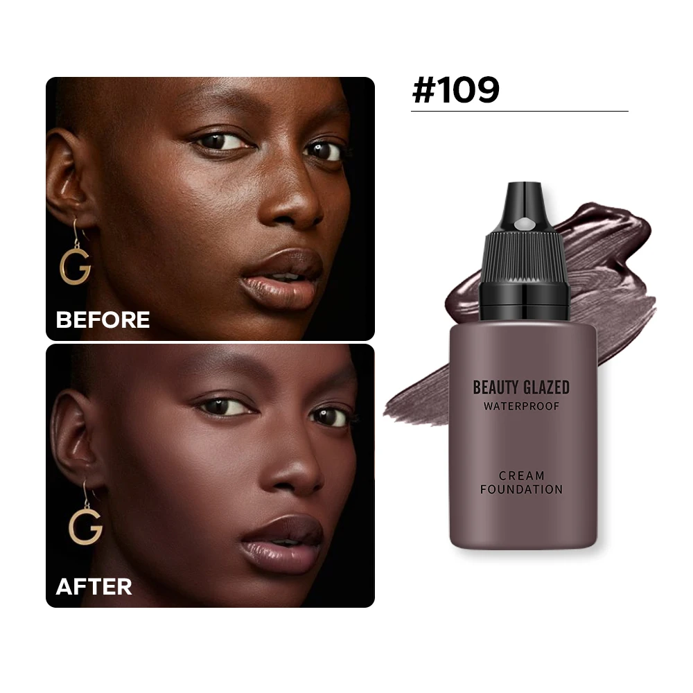 Flawless All Day: 9-Shade Waterproof Full-Coverage Concealer Foundation