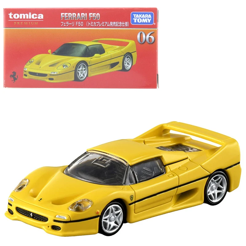 

Модель автомобиля Takara Tomy Tomica Premium 06 Ferrari F50 (спецификация Tomica Premium Launch) 1/62, имитация игрушечной коллекции для мальчиков