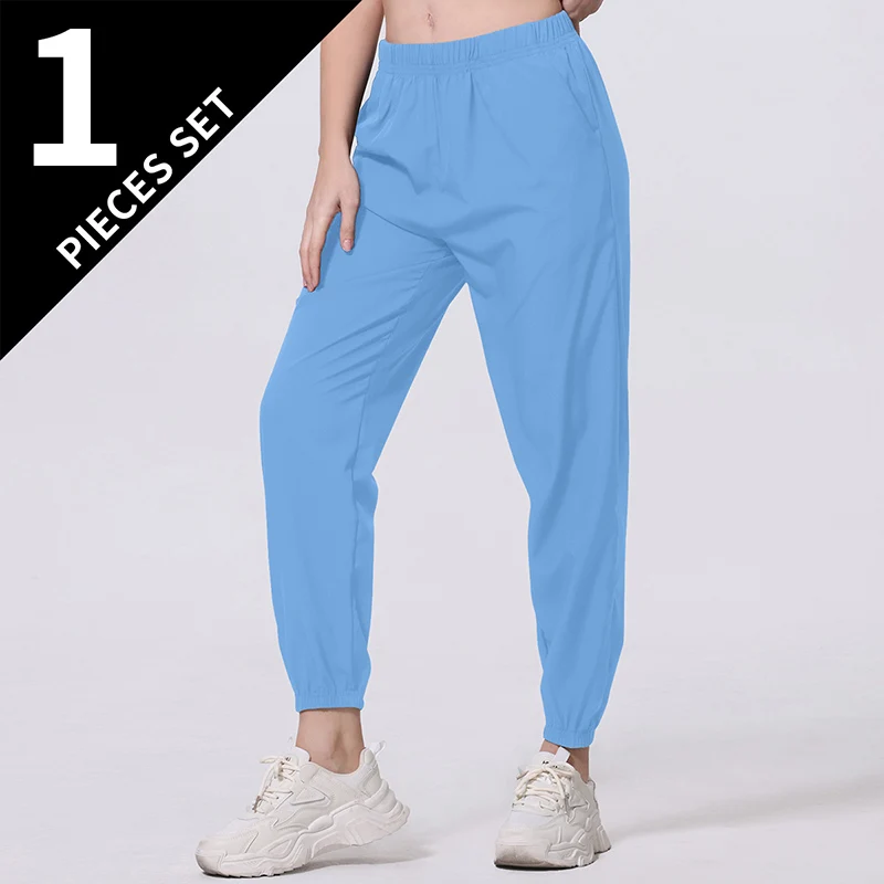 1/2 قطعة المرأة السراويل الرياضية غير رسمية جيب أس...