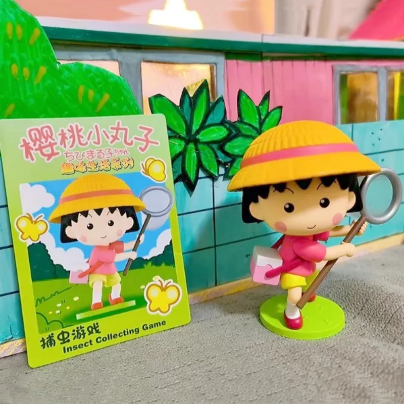 

Оригинальная Веселая серия Chi-bi Maruko глухая коробка Sakura Momoko's таинственная коробка сюрпризов модель куклы Угадай милые игрушки подарок