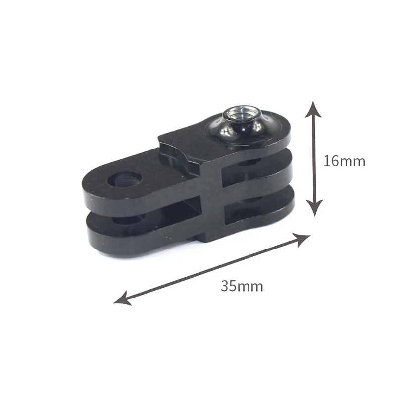 CNC Extension Activity Connector for 3-way Pivot Arm for Gopro Hero 9 8/MAX/SJ4000 /yi Action Camera Tripod Mount Adapter BGNing