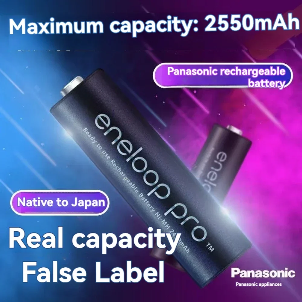 Panasonic Eneloop-aste PRO RECHARGEABLE AA batterie Original 2550mah 1.2v nickel pour appareil photo souris climatisation