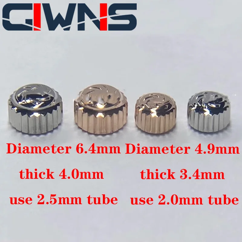 Corona Della Maniglia Della Testa Dell'Orologio Accessori Da 4.9Mm E 6.4Mm Per Carl F. Bucherer Adamavi