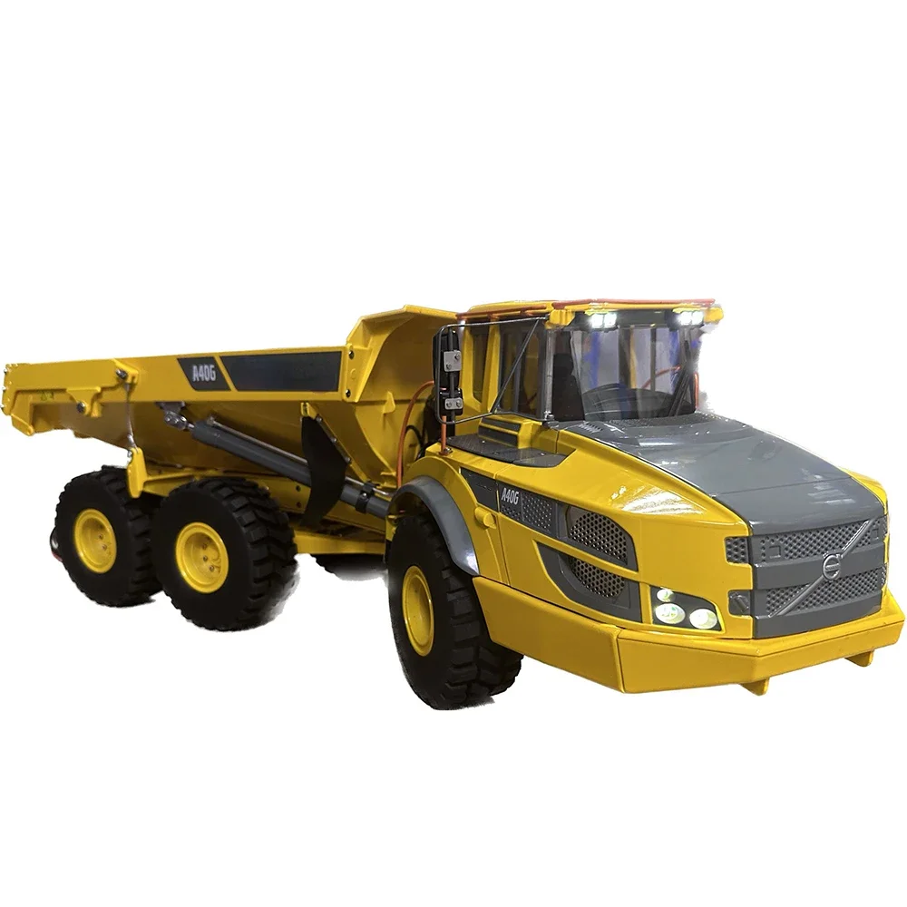 Double E A40G RC 1/16 Hydraulic Articulated Dump Truck with Audio Group and Light Group Complete Vehicle Die-casting Metal 3