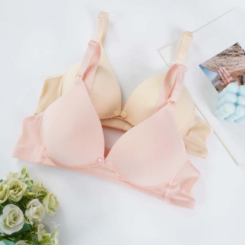 Nursing Bra Nursing Bra Women Maternity Breathable Mesh Underwear Open Cup Bra Breastfeeding Feeding Front Closure Maternity Clothes