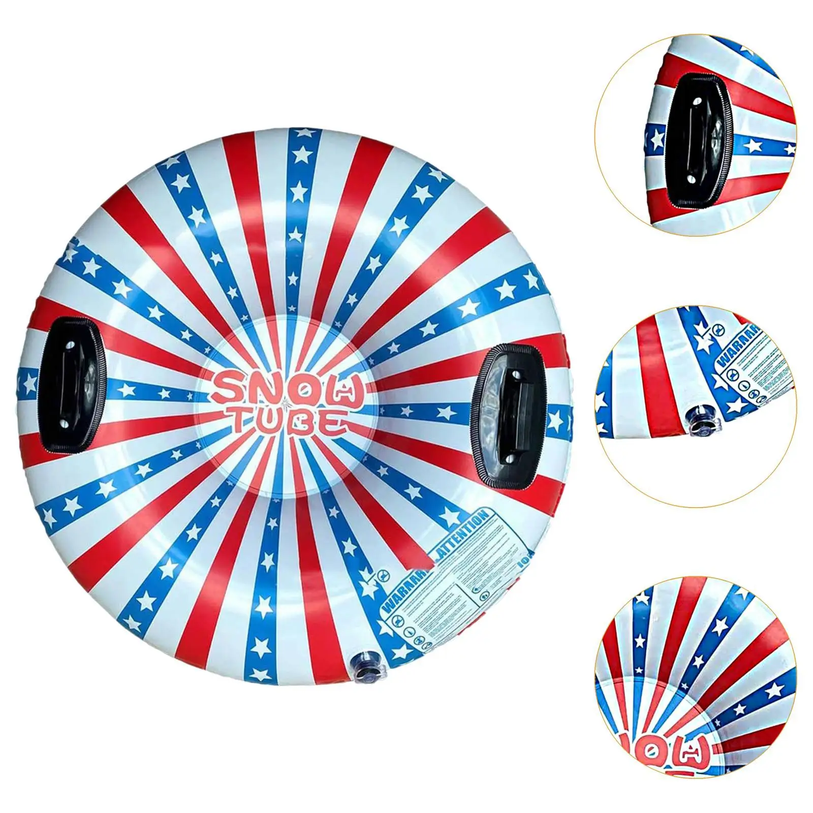 Inflatable Snow Tube Kids Adults Winter Skiing Sled