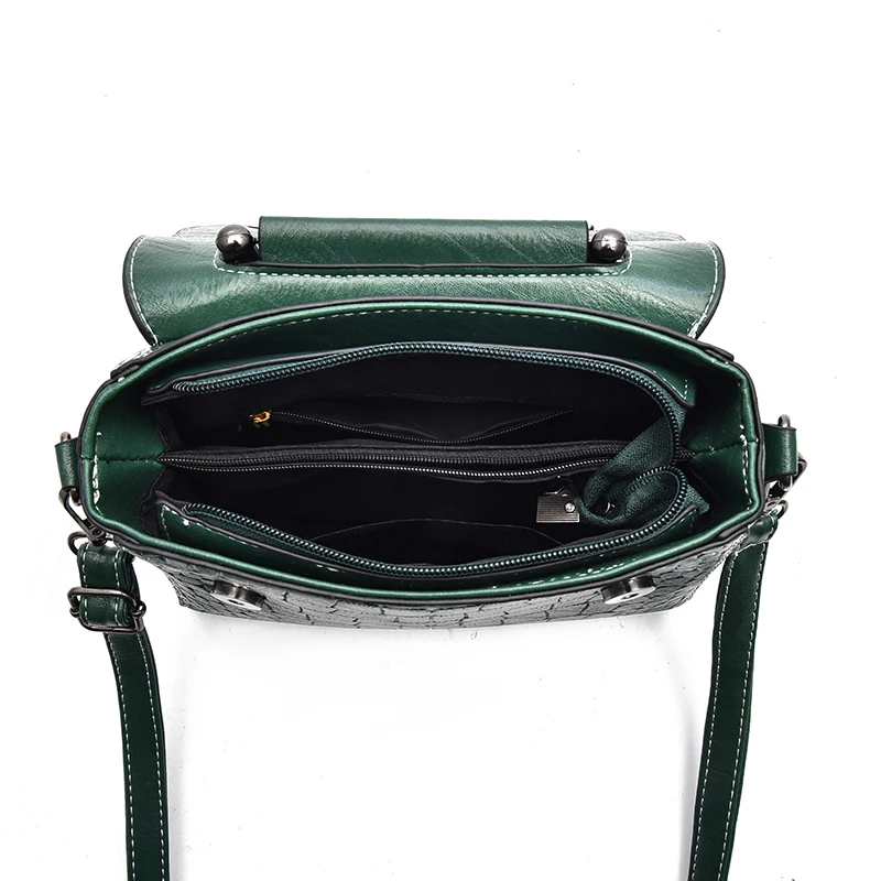 2023 New Leather Tote Bag For Women Winter Classic Vintage Shoulder Handbag Female Small Alligator Crossbody Top-handle - 6