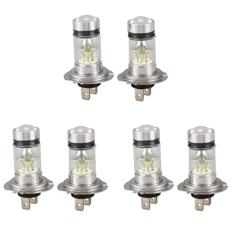 3쌍 고출력 LED H7 전구 100W 20LED 자동차 안개등 램프 헤드라이트 6000K 화이트
