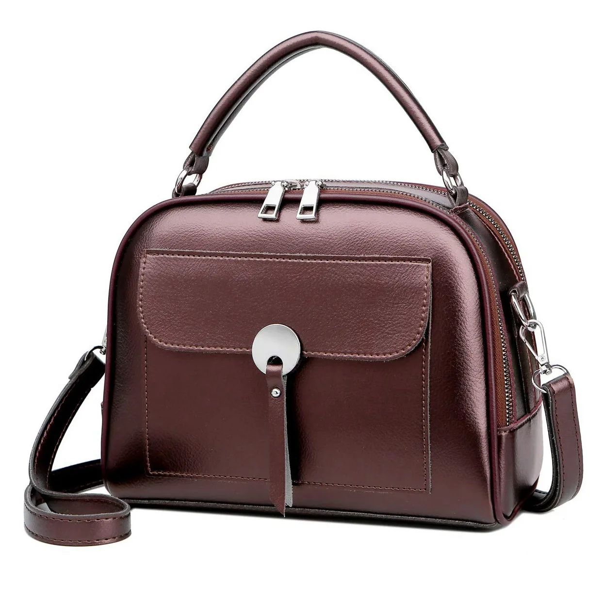 

Женская сумка в форме ракушки, модная простая сумка через плечо, сумка-мессенджер в стиле ретро, винная