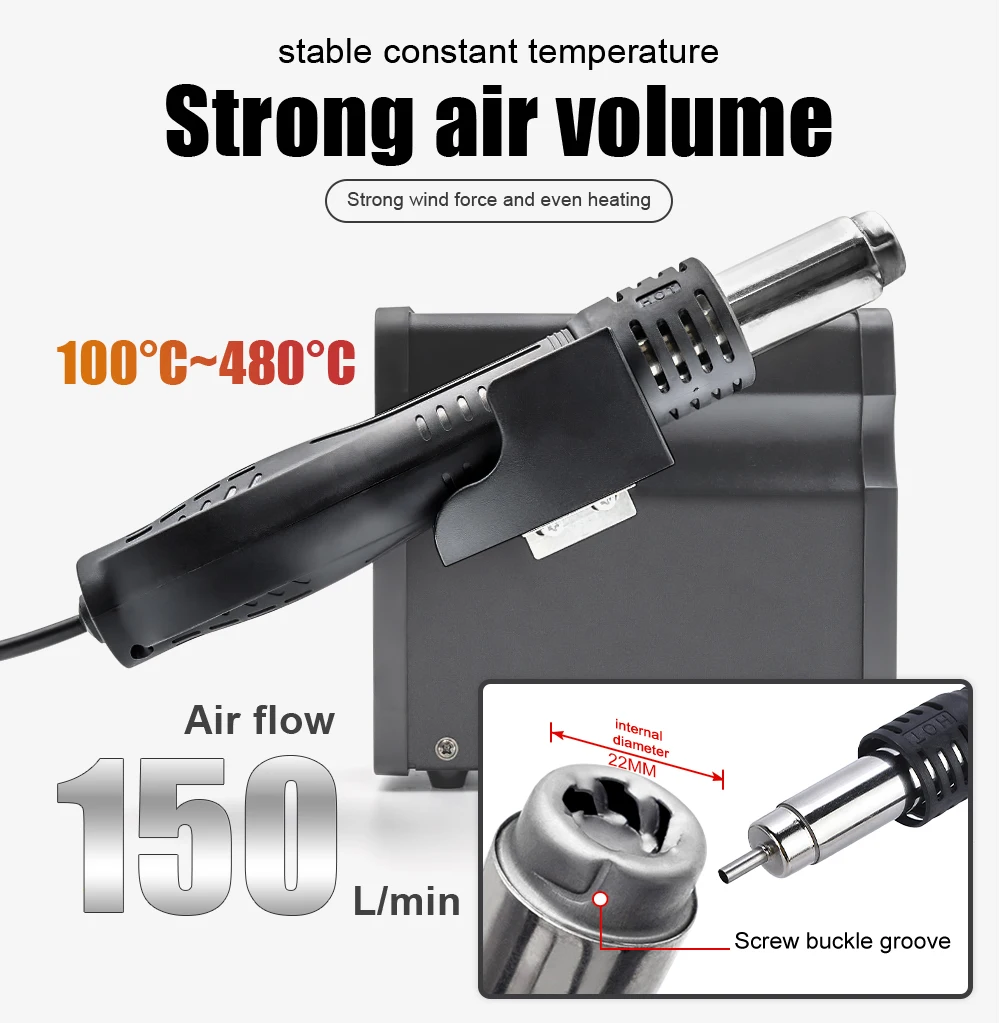 Soldering Iron Hot Air Soldering Station DIY Digital Rework Station Phone Repair