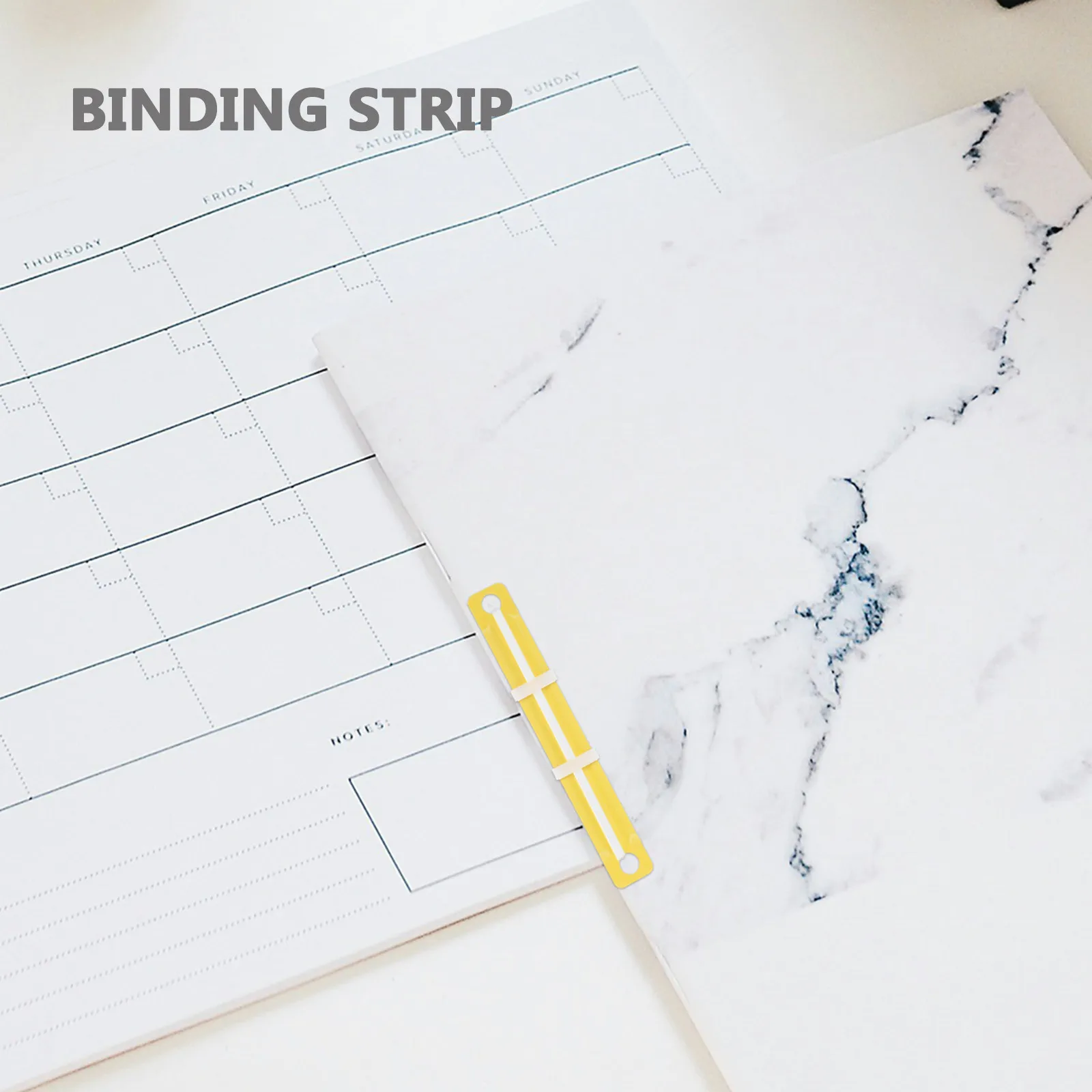 100개 바인더 스파인 인서트 노트북 바인더 스파인 분할형 플라스틱 메커니즘 루즈리프 북 바인딩 DIY 액세서리