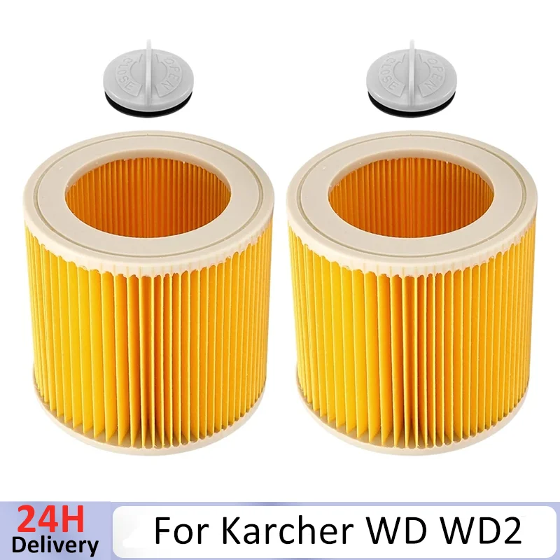 SPARES2GO 2 Filtri A Cartuccia Compatibili Con Karcher A2656 A2674 A2675 A2676 A2901