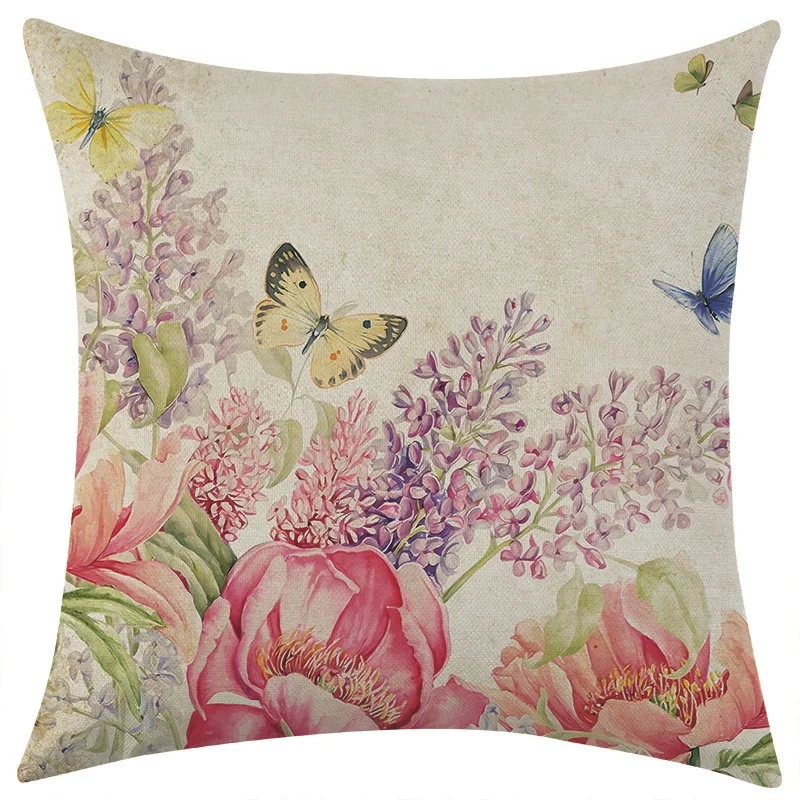 Butterfly Flower Pillow Covers 2